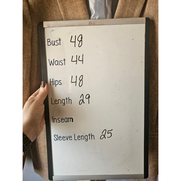 J Crew tan Herringbone wool-blend Holland blazer sz 16 $250 - Picture 9 of 9